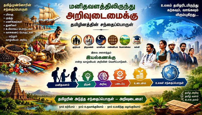 தமிழினத்தின் சந்தைப்பொருள் எது?
